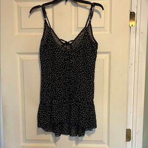 Salt & Jade Sheer Polka Dot Swim Coverup Dress/Top Size XS